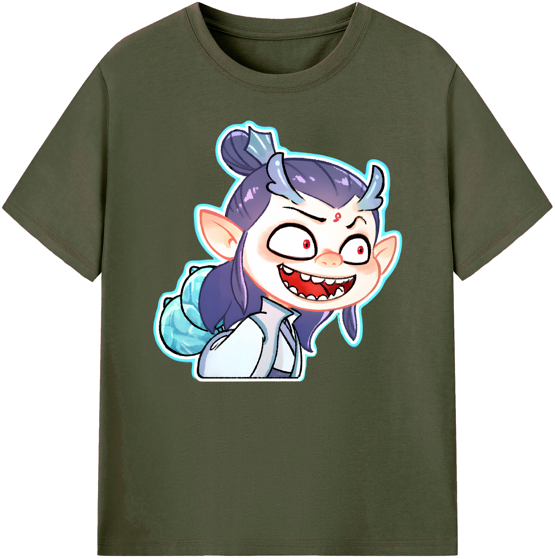 （画像用） Ne Zha 2 ナタ 魔童の大暴れ 綿100％ メンズ半袖Tシャツ｜肌触りやわらか＆通気性